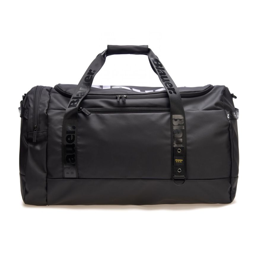 Picture of BLAUER MEN'S WAXED DUFFLE BAG F6BERN03.SPL BLACK