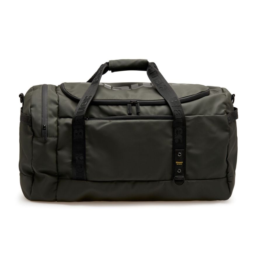 Picture of BLAUER MEN'S WAXED DUFFLE BAG F6BERN03.SPL OLIVE