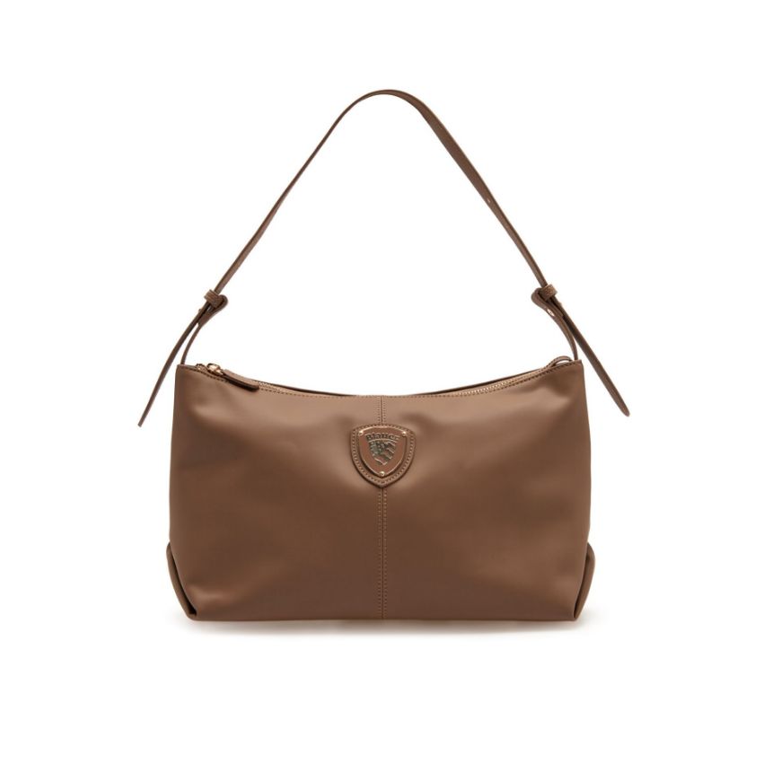 Picture of BLAUER WOMEN'S COATED NYLON CROSSBODY BAG F6RAMA03.JAN MUD