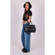 Picture of JUICY COUTURE WOMEN'S BAG JASMINE CROCO MEDIUM DOUBLE HANDLE BLACK 2
