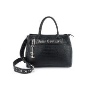 Picture of JUICY COUTURE WOMEN'S BAG JASMINE CROCO MEDIUM DOUBLE HANDLE BLACK 1