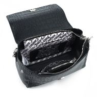 Picture of JUICY COUTURE WOMEN'S BAG JASMINE CROCO SMALL FLAP BLACK 4