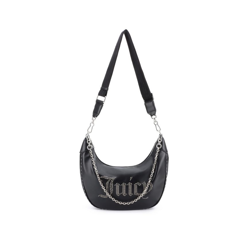 Picture of JUICY COUTURE WOMEN'S BAG KIMBERLY LARGE HOBO WITH WEBBING BLACK