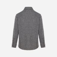 Picture of DIRTY LAUNDRY MEN'S MICRO CHECK SHIRT WITH RAW EDGES VINTAGE GREY 5
