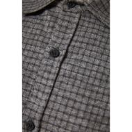 Picture of DIRTY LAUNDRY MEN'S MICRO CHECK SHIRT WITH RAW EDGES VINTAGE GREY 6