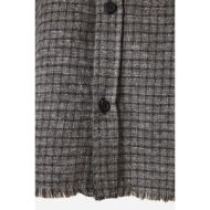 Picture of DIRTY LAUNDRY MEN'S MICRO CHECK SHIRT WITH RAW EDGES VINTAGE GREY 7
