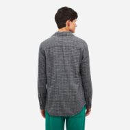 Picture of DIRTY LAUNDRY MEN'S MICRO CHECK SHIRT WITH RAW EDGES VINTAGE GREY 2