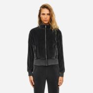 Снимка на DIRTY LAUNDRY ДАМСКИ СУИТШЪРТ FUNNEL NECK VELVET FULL ZIP VINTAGE BLACK 1