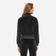 Снимка на DIRTY LAUNDRY ДАМСКИ СУИТШЪРТ FUNNEL NECK VELVET FULL ZIP VINTAGE BLACK 2