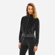 Снимка на DIRTY LAUNDRY ДАМСКИ СУИТШЪРТ FUNNEL NECK VELVET FULL ZIP VINTAGE BLACK 3