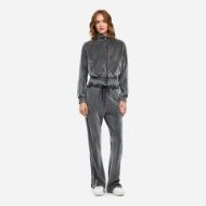 Снимка на DIRTY LAUNDRY ДАМСКИ СУИТШЪРТ FUNNEL NECK VELVET FULL ZIP VINTAGE GREY 5