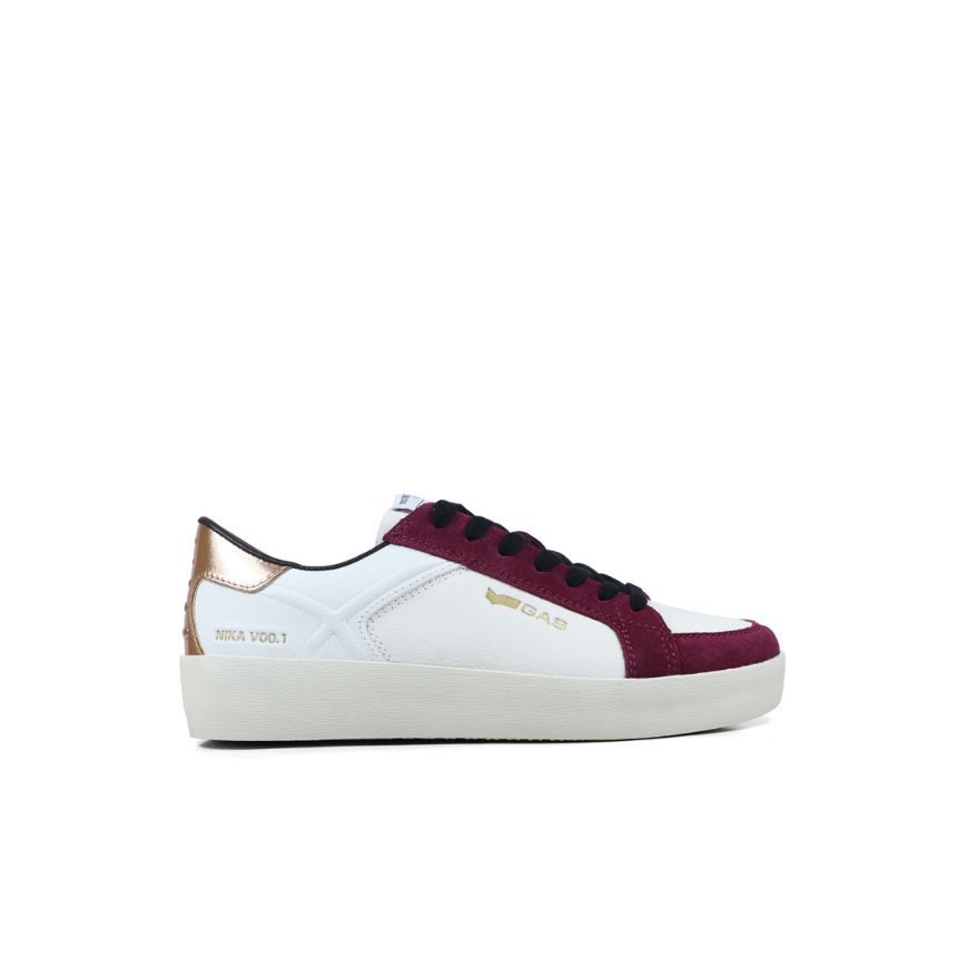 Снимка на GAS ДАМСКИ ОБУВКИ NIKA GS MIX WHITE BORDEAUX