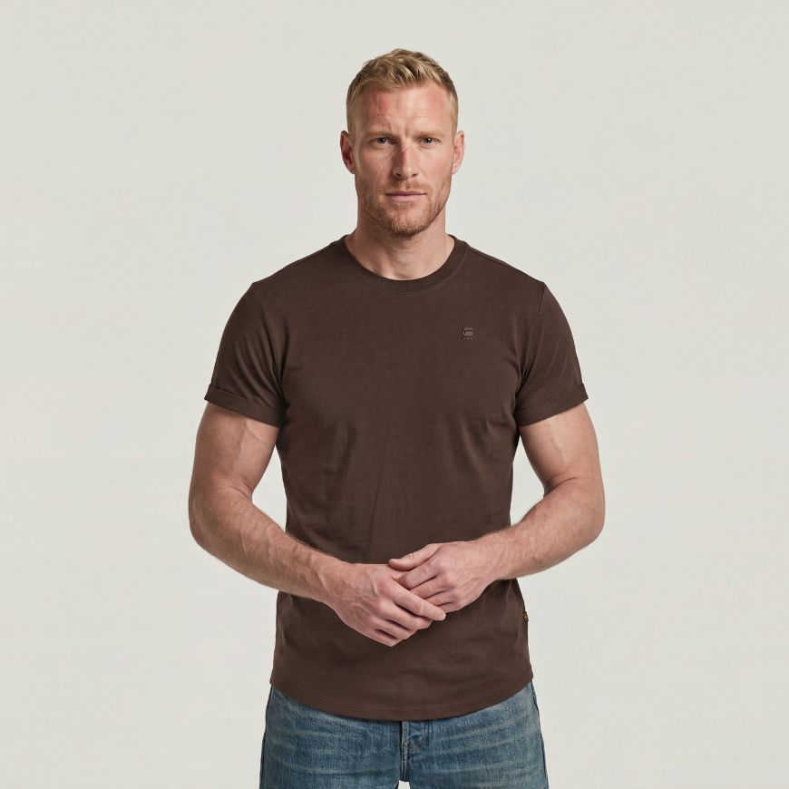 Picture of G-STAR MEN'S LASH T-SHIRT COFFEE BEAN