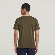 Picture of G-STAR MEN'S SLIM BASE T-SHIRT DARK KHAKI 2
