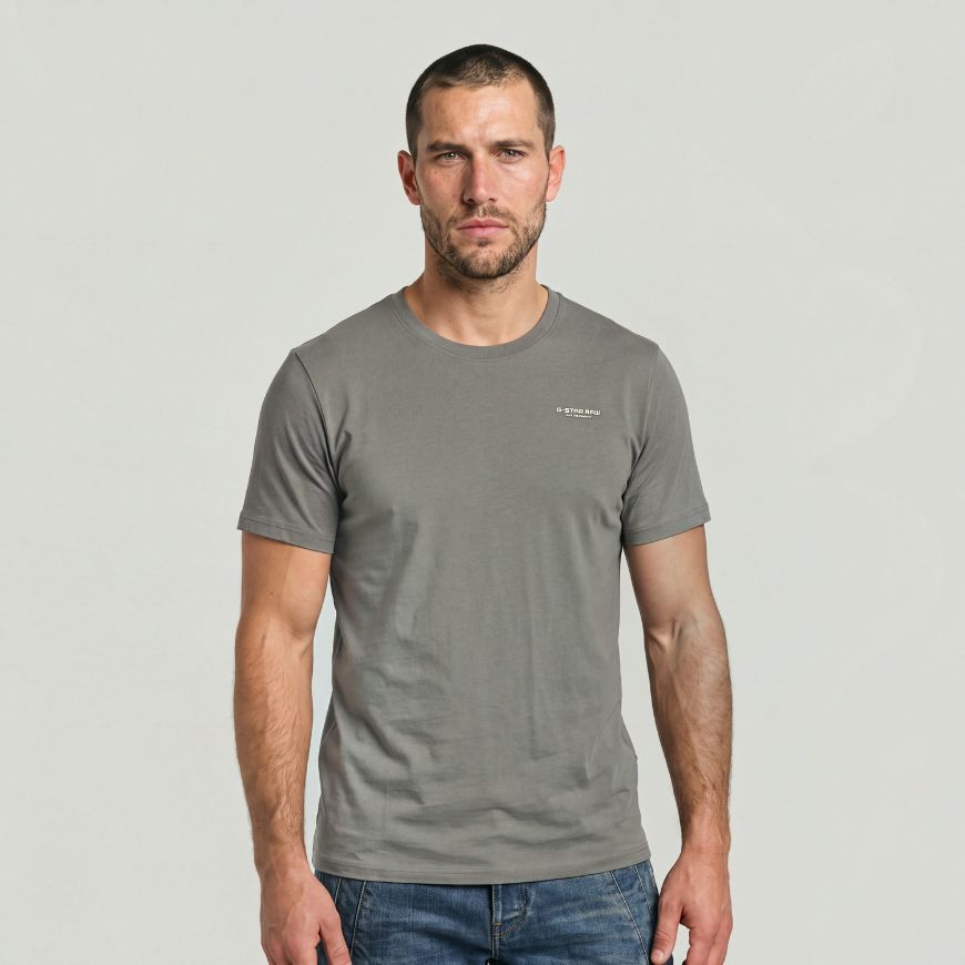 Picture of G-STAR MEN'S SLIM BASE T-SHIRT GREY PEWTER