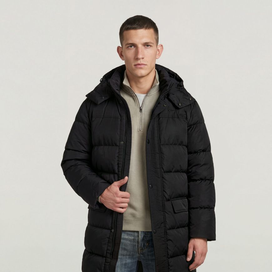 Снимка на G-STAR МЪЖКО ЯКЕ ELEMENT PADDED HOODED LONG PARKA DK BLACK