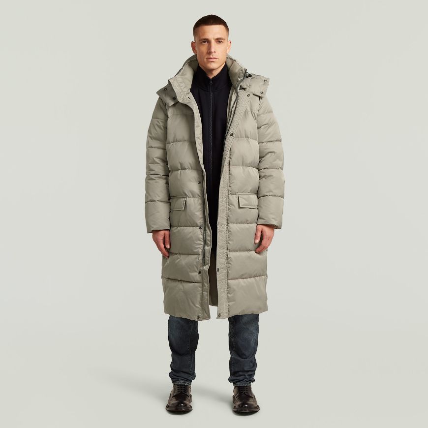 Снимка на G-STAR МЪЖКО ЯКЕ ELEMENT PADDED HOODED LONG PARKA ELEPHANT SKIN