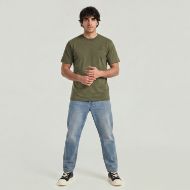 Picture of G-STAR MEN'S LOGO T-SHIRT DARK KHAKI 4