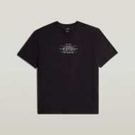 Picture of G-STAR MEN'S MULTI TEXT RELAXED T-SHIRT DK BLACK 5