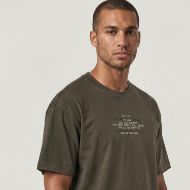Picture of G-STAR MEN'S MULTI TEXT RELAXED T-SHIRT BLACK OLIVE 3