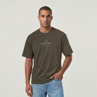 Picture of G-STAR MEN'S MULTI TEXT RELAXED T-SHIRT BLACK OLIVE 1