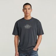 Picture of G-STAR MEN'S MULTI TEXT RELAXED T-SHIRT INDIA INK 1
