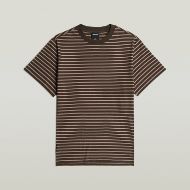 Picture of G-STAR WOMEN'S UNIT STRIPE T-SHIRT COFFEE BEAN/TWILIGHT MAUVE STRIPE 6