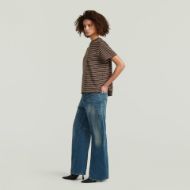 Picture of G-STAR WOMEN'S UNIT STRIPE T-SHIRT COFFEE BEAN/TWILIGHT MAUVE STRIPE 5