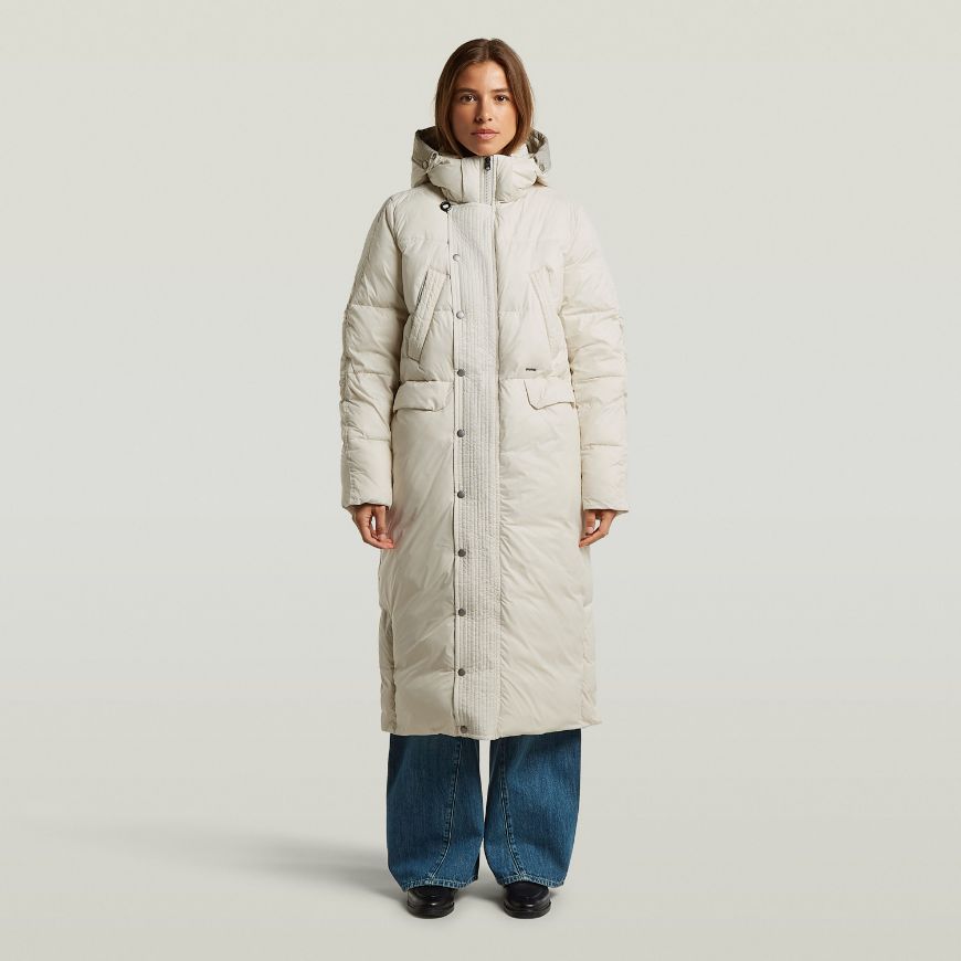 Снимка на G-STAR ДАМСКО ЯКЕ ELEMENT HOODED LONG JACKET WHITEBAIT