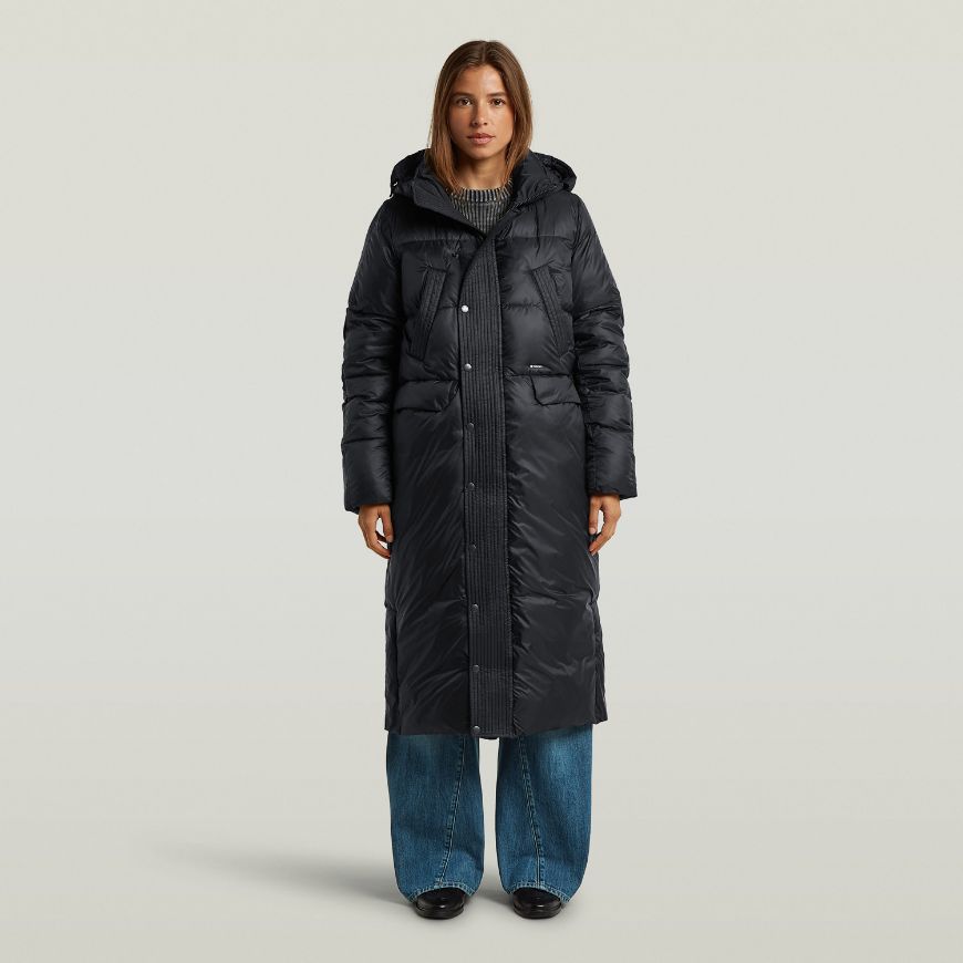 Снимка на G-STAR ДАМСКО ЯКЕ ELEMENT HOODED LONG JACKET DK BLACK