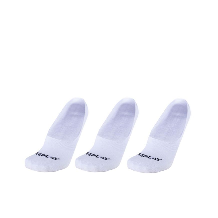 Снимка на REPLAY МЪЖКИ ЧОРАПИ КОМПЛЕКТ 3 БРОЯ TRIPACK INVISIBLE BASIC SOCKS WHITE/BLACK