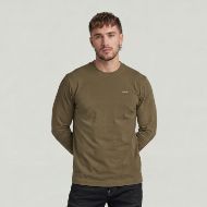 Picture of G-STAR MEN'S TRUE REGULAR T-SHIRT DARK KHAKI 1