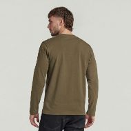 Picture of G-STAR MEN'S TRUE REGULAR T-SHIRT DARK KHAKI 2