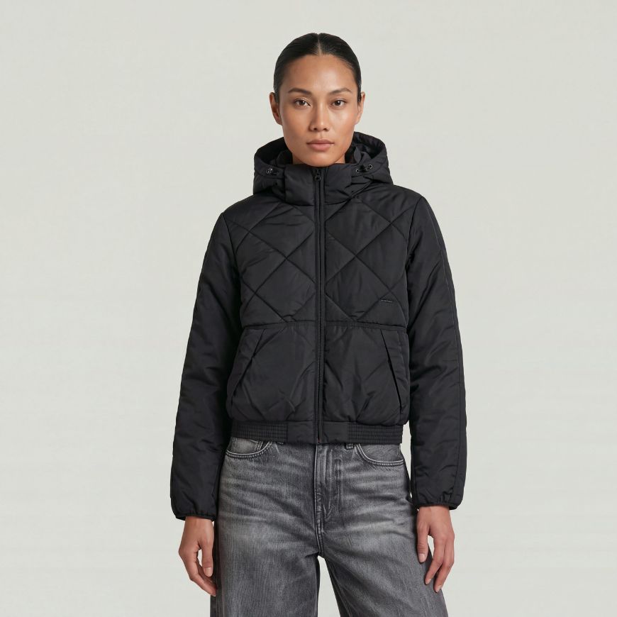 Picture of G-STAR WOMEN'S COCOON JACKET DK BLACK