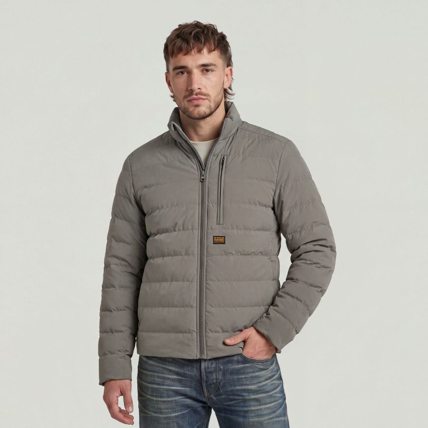 Picture of G-STAR MEN'S FOUNDATION LINER JACKET GREY PEWTER