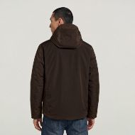 Picture of G-STAR MEN'S CLEAN FOUNDATION HOODED JACKET COFFEE BEAN 2