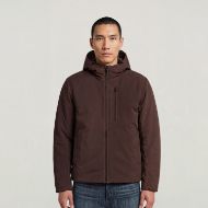 Picture of G-STAR MEN'S CLEAN FOUNDATION HOODED JACKET COFFEE BEAN 1