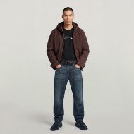 Picture of G-STAR MEN'S CLEAN FOUNDATION HOODED JACKET COFFEE BEAN 4