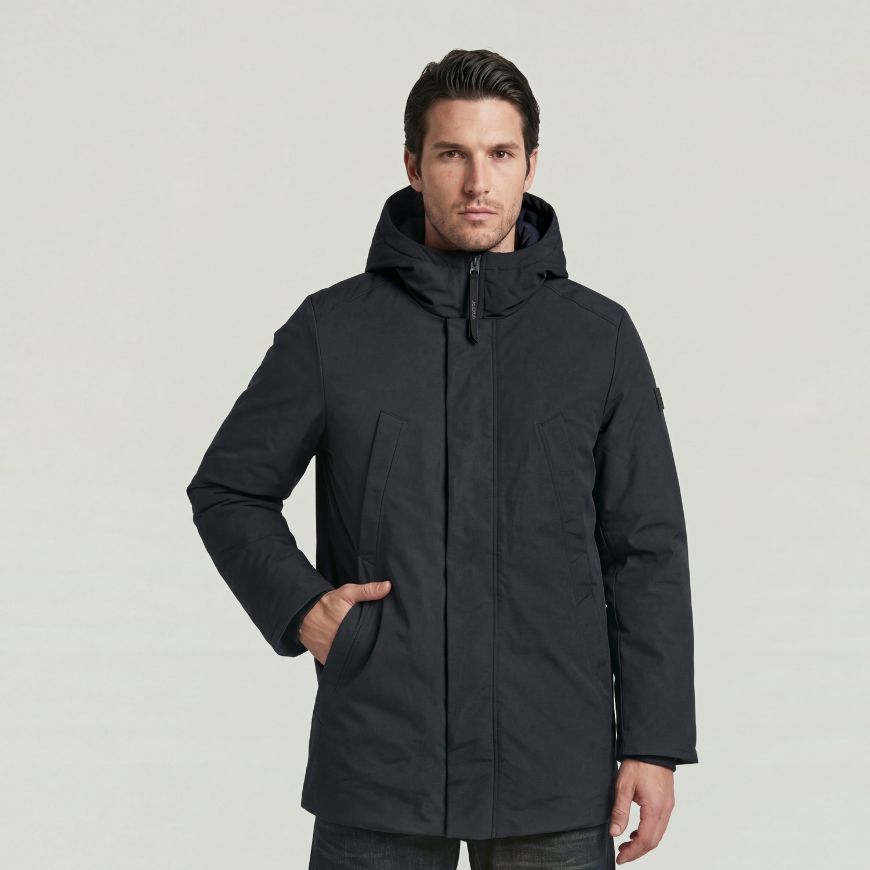 Picture of G-STAR MEN'S CLEAN VODAN PADDED HOODED PARKA DK LEGION BLUE