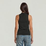 Picture of G-STAR WOMEN'S FLOWY SLIM MOCK TOP DK BLACK 2