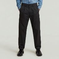Picture of G-STAR MEN'S PLEATED LOOSE TAPERED CHINO DK BLACK 1