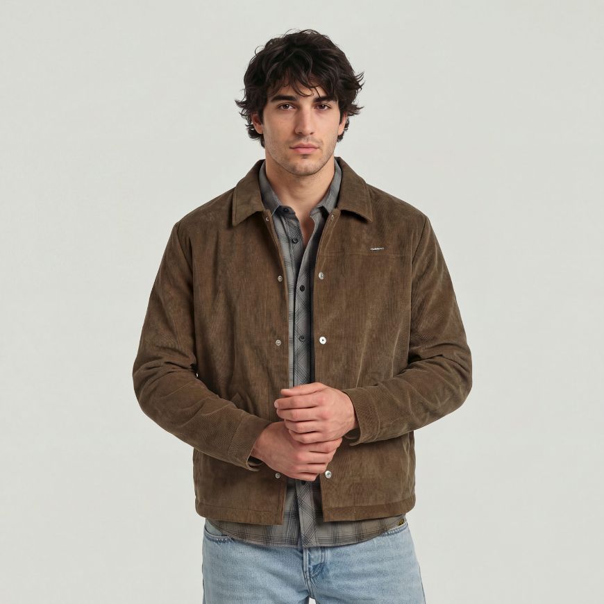 Picture of G-STAR MEN'S TECH PADDED CORDUROY OVERSHIRT BISON