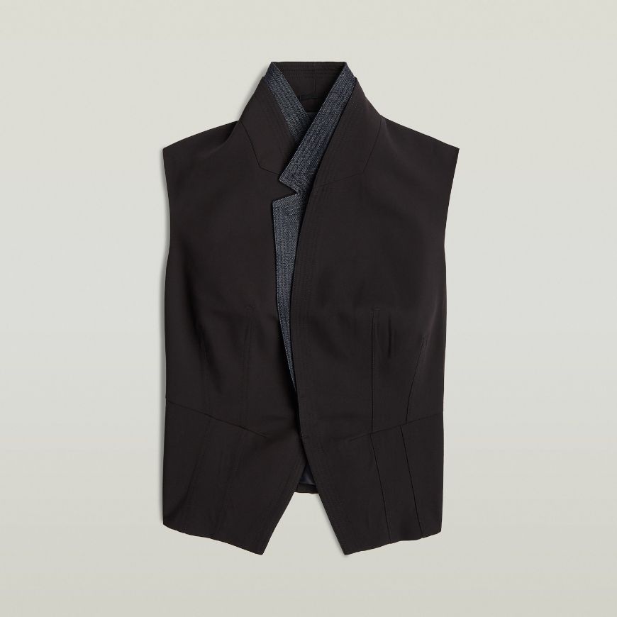 Picture of G-STAR WOMEN'S WAISTCOAT DK BLACK