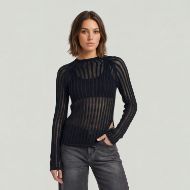 Picture of G-STAR WOMEN'S LACE STITCH KNIT TOP SALUTE 1