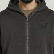Picture of G-STAR MEN'S CHEST GR FULL ZIP HOODED SWEATER DK BLACK GD 3