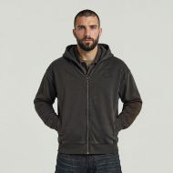 Picture of G-STAR MEN'S CHEST GR FULL ZIP HOODED SWEATER DK BLACK GD 1