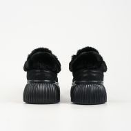 Picture of KARL LAGERFELD WOMEN'S KREEPER LO EMBROIDERED POMPOM LOW SNEAKERS BLACK 4