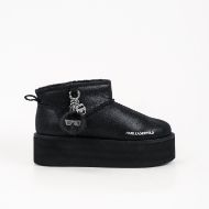 Picture of KARL LAGERFELD WOMEN'S THERMO CHARMS LOW BOOTS BLACK 1