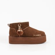 Picture of KARL LAGERFELD WOMEN'S THERMO CHARMS LOW BOOTS MID BROWN 1
