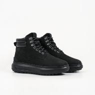 Picture of KARL LAGERFELD MEN'S KAPRI LUG HI LACE NUBUCK BOOTS BLACK 2